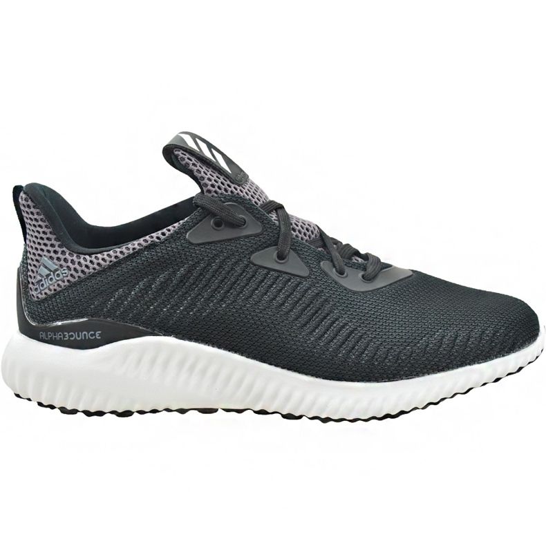Pantofi de alergare Adidas Alphabounce J negri BB7095 negru