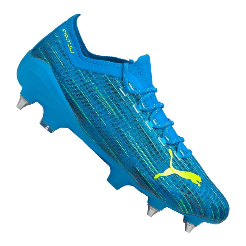 Ghete de fotbal Puma Ultra 1.2 Mx Sg M 106339-01 multicolor albastru Ghete de fotbal Puma Ultra 1.2 Mx Sg M 106339-01 multicolor albastru