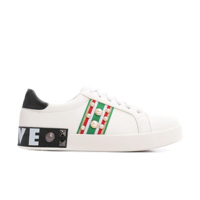 Vices Vici 7273-41 Whi 36-41 alb negru roșu verde