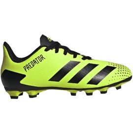 Ghete de fotbal Adidas Predator 20.4 FxG Jr EH3037 portocaliu, verde