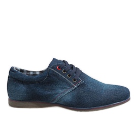 Pantofi eleganți bleumarin B16-59 albastru marin