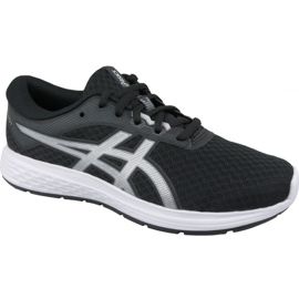Pantofi de alergare Asics Patriot 11 Gs Jr 1014A070-002 negru argint gri