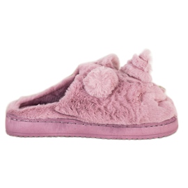 Bona Papuci de unicorn pentru femei violet roz