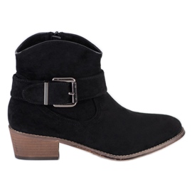 SHELOVET Cizme elegante cu cataramă negru SHELOVET Cizme elegante cu cataramă negru