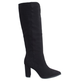 Cizme clasice cu un decupat negru RB89P Negru