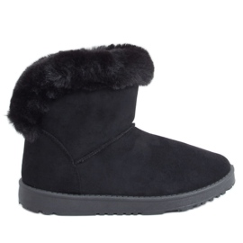 Cizme negre de zăpadă pentru femei D01901-1 Negre negru