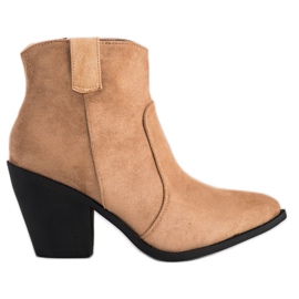 Small Swan Cizme la modă în Spitz maro