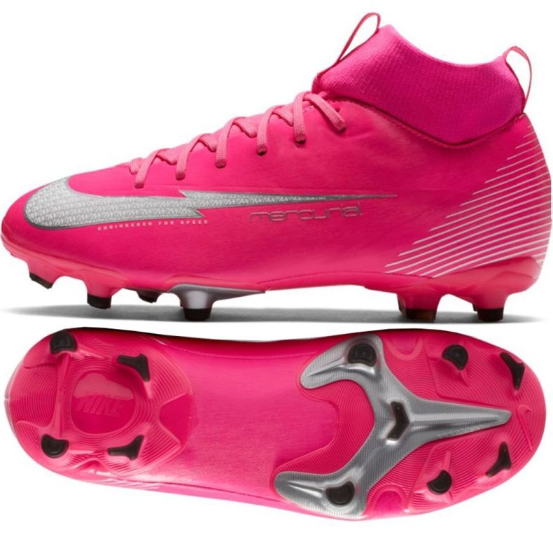 Pantofi de fotbal Nike Mercurial Superfly 7 Academy Mg Jr DB5609 611 multicolor roz