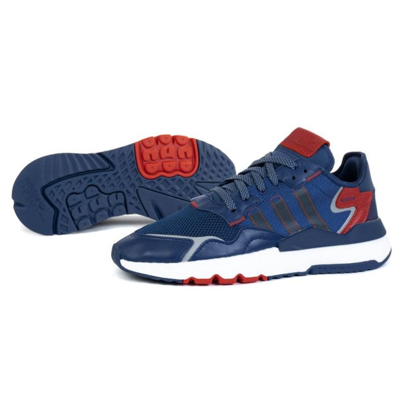 Pantofi Adidas Nite Jogger M FW2052 roșu albastru marin albastru gri