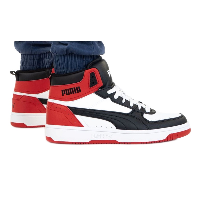 Puma Rebound Joy M 374765 03 alb negru roșu Puma Rebound Joy M 374765 03 alb negru roșu
