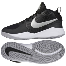 Pantof de baschet Nike Team Hustle D 9 (GS) Jr AQ4224 001 alb, alb, negru negru Pantof de baschet Nike Team Hustle D 9 (GS) Jr AQ4224 001 alb, alb, negru negru