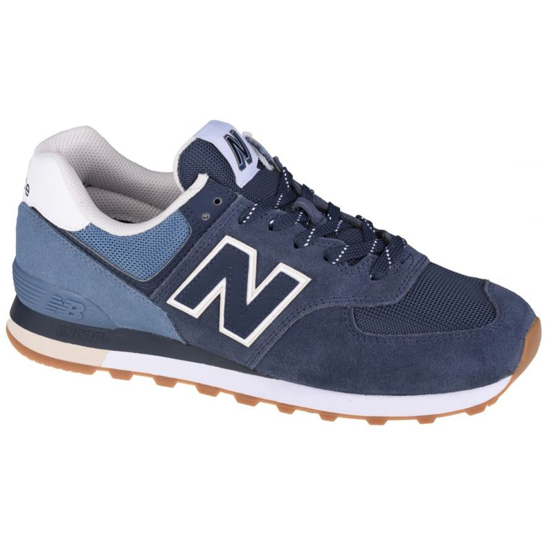 Pantofi New Balance U ML574GRE alb albastru marin albastru