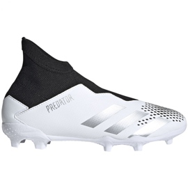 Ghete de fotbal Adidas Predator 20.3 Ll Fg Jr FW9212 alb alb