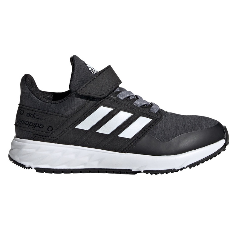 Pantofi copii Adidas FortaFaito El K negru și gri EE7309