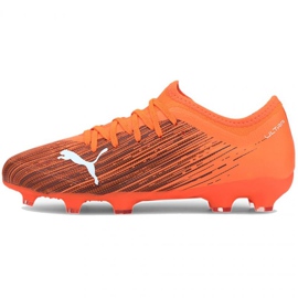 Ghete de fotbal Puma Ultra 3.1 Fg Ag Jr 106098 01 multicolor, portocaliu portocale si rosii