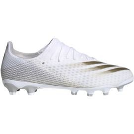 Ghete de fotbal Adidas X Ghosted.3 Mg M FW3543 alb, auriu de aur