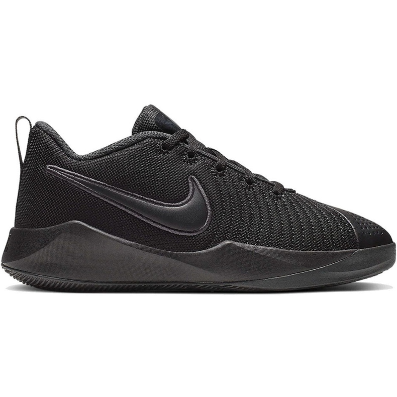 Pantofi negri Nike Team Hustle Quick 2 pentru copii AT5298 001 negru negru