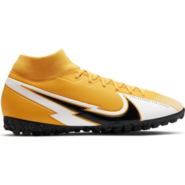 Pantof de fotbal Nike Mercurial Superfly 7 Academy Tf M AT7978 801 negru, galben, alb galbeni