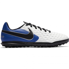 Pantofi de fotbal Nike Tiempo Legend 8 Club Tf Jr AT5883 104 alb negru, albastru, alb