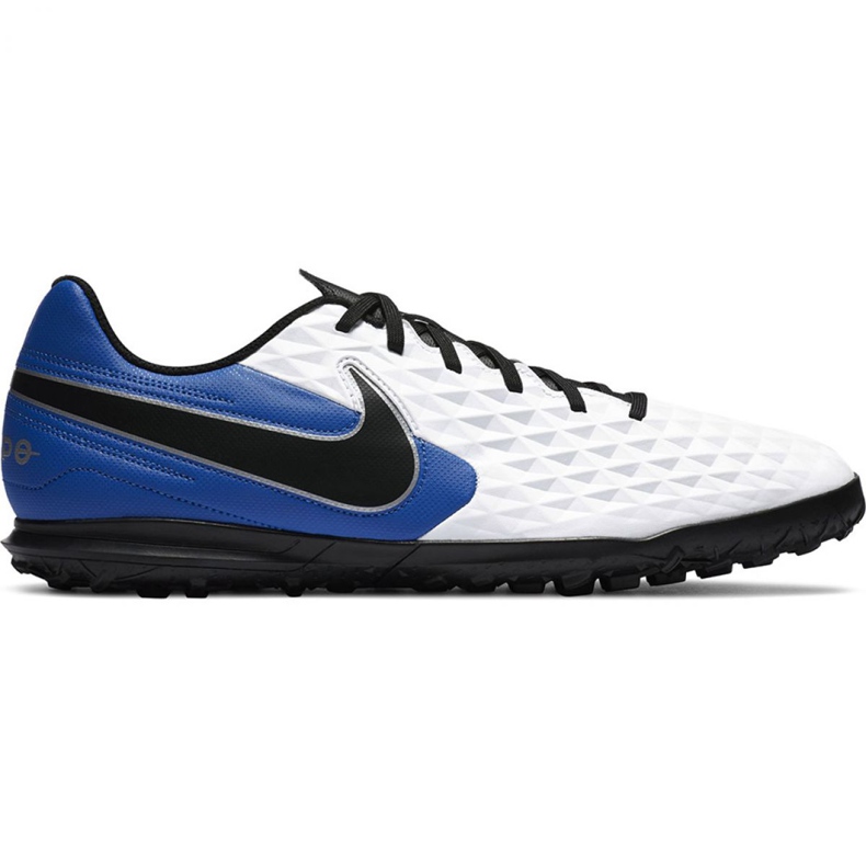 Ghete de fotbal Nike Tiempo Legend 8 Club Tf M AT6109 104 negru, albastru, alb alb Ghete de fotbal Nike Tiempo Legend 8 Club Tf M AT6109 104 negru, albastru, alb alb