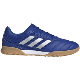 Ghete de fotbal Adidas Copa 20.3 In Sala M EH1492 argintiu, albastru albastru
