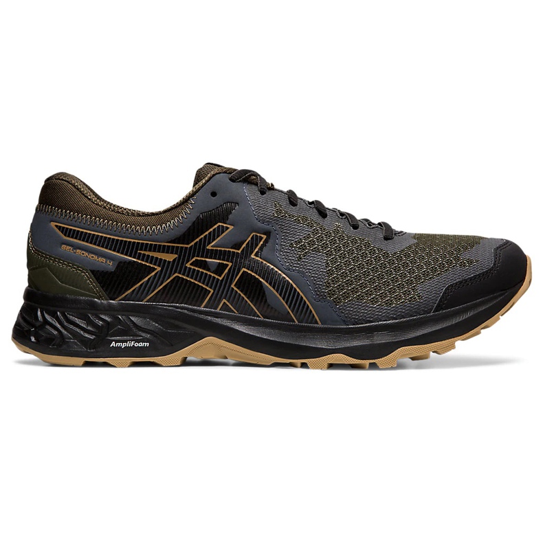 Pantofi de alergare pentru bărbați Asics Gel Sonoma 4 negru-măslin 1011A177 300 multicolor verde