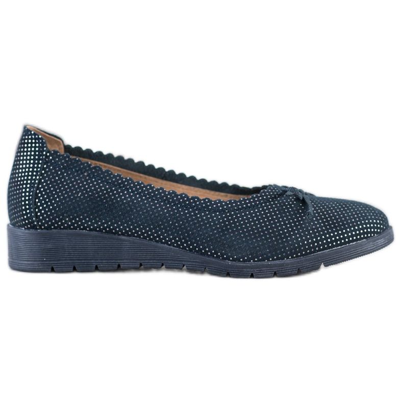 Filippo Ballerine elegante cu scurt albastru marin albastru