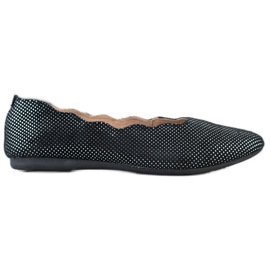 Filippo Elegante balerini din piele negru Filippo Elegante balerini din piele negru