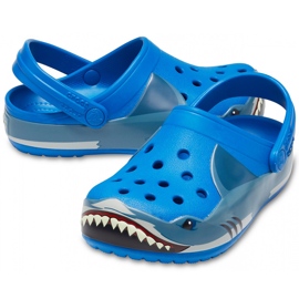 Crocs pentru copii Fun Lab Shark Band Clg K albastru 206271 4JL