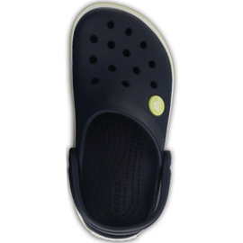 Pantofi Crocs Crocband Clog K Jr. 204537 42K negru albastru marin verde