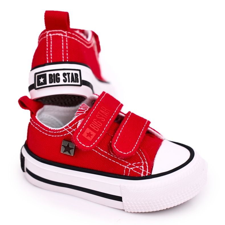 Adidași mici pentru copii cu velcro Big Star HH374202 Roșu Adidași mici pentru copii cu velcro Big Star HH374202 Roșu