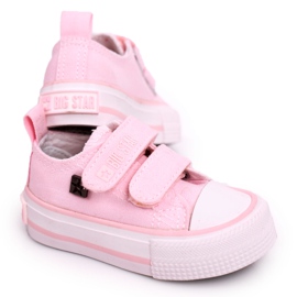 Adidași mici pentru copii cu velcro Big Star HH374203 Roz Adidași mici pentru copii cu velcro Big Star HH374203 Roz