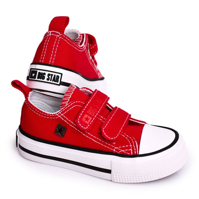 Adidași mici pentru copii cu velcro Big Star HH374098 Roșu Adidași mici pentru copii cu velcro Big Star HH374098 Roșu