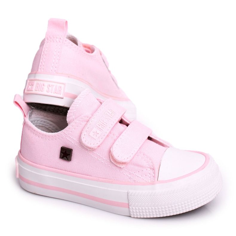 Adidași mici pentru copii cu velcro Big Star HH374099 Roz