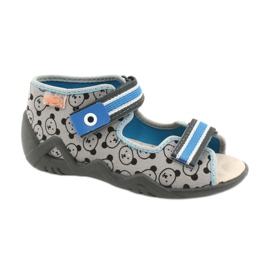 Pantofi pentru copii Befado galbeni 350P017 negru albastru gri