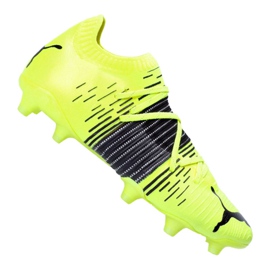 Ghete de fotbal Puma Future Z 1.1 Fg / Ag M 106028-01 galben, negru, gri / argintiu multicolor