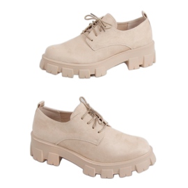 Mocasini cu talpă înaltă NC1120 Bej