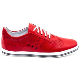 Polbut Pantofi bărbați casual 1801L roșii roșu Polbut Pantofi bărbați casual 1801L roșii roșu