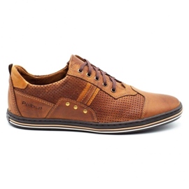 Polbut Pantofi casual bărbați 1801P cămilă multicolor Polbut Pantofi casual bărbați 1801P cămilă multicolor
