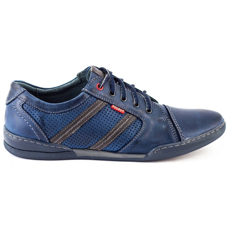 Polbut Pantofi casual pentru bărbați R3 Perforation Blue Navy albastru Polbut Pantofi casual pentru bărbați R3 Perforation Blue Navy albastru
