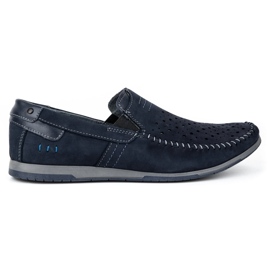 KOMODO Încălțăminte pentru bărbați mocasini 876 vara bleumarin albastru