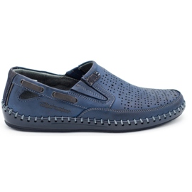Polbut Încălțăminte pentru bărbați mocasini ajurati J68L bleumarin albastru marin Polbut Încălțăminte pentru bărbați mocasini ajurati J68L bleumarin albastru marin