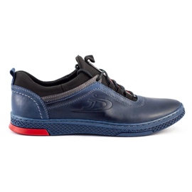 Polbut Pantofi bărbați casual piele K24 bleumarin albastru