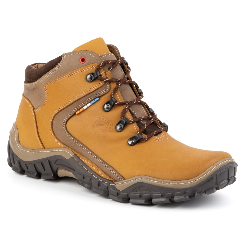 Olivier Încălțăminte de iarnă pentru bărbați 129 Galben