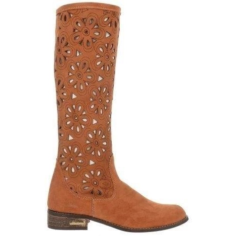 Olivier Cizme ajurate roșii pentru femei maro