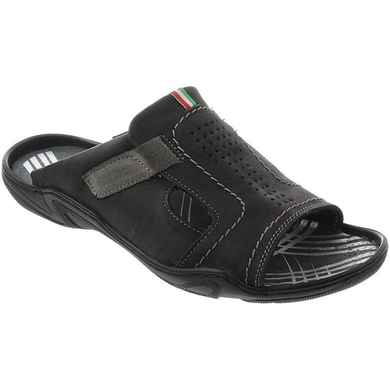 Papuci bărbați negri 307 negru