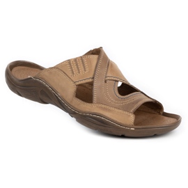 Mario Pala Papuci bărbați maro 400