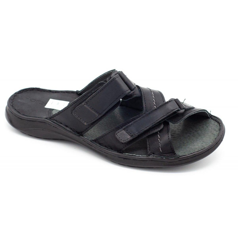 Polbut Papuci bărbați SA06 negri negru