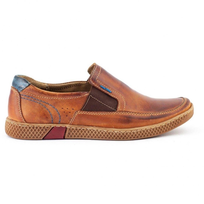 KOMODO Mocasini bărbați 912 roșii multicolor KOMODO Mocasini bărbați 912 roșii multicolor