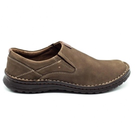 Joker Mocasini din piele pentru bărbați 382 olive verde Joker Mocasini din piele pentru bărbați 382 olive verde